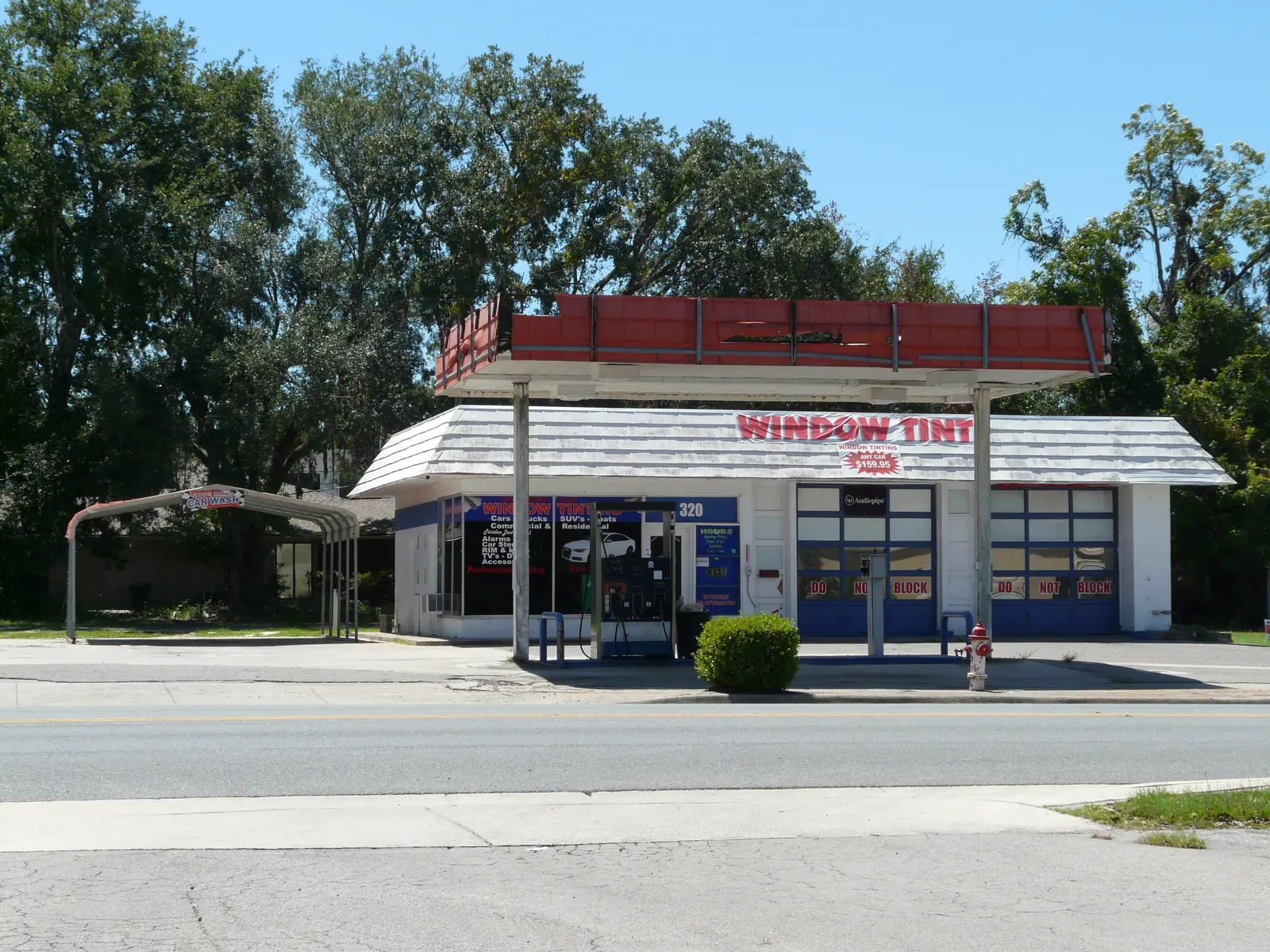 Window-tint business in a former service station
